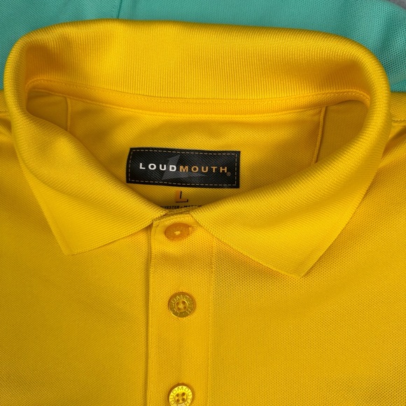 LOT OF 3 Loudmouth Polo Shirts Mens L Short Sleeve Golf Athletic Preppy Casual - Picture 11 of 16